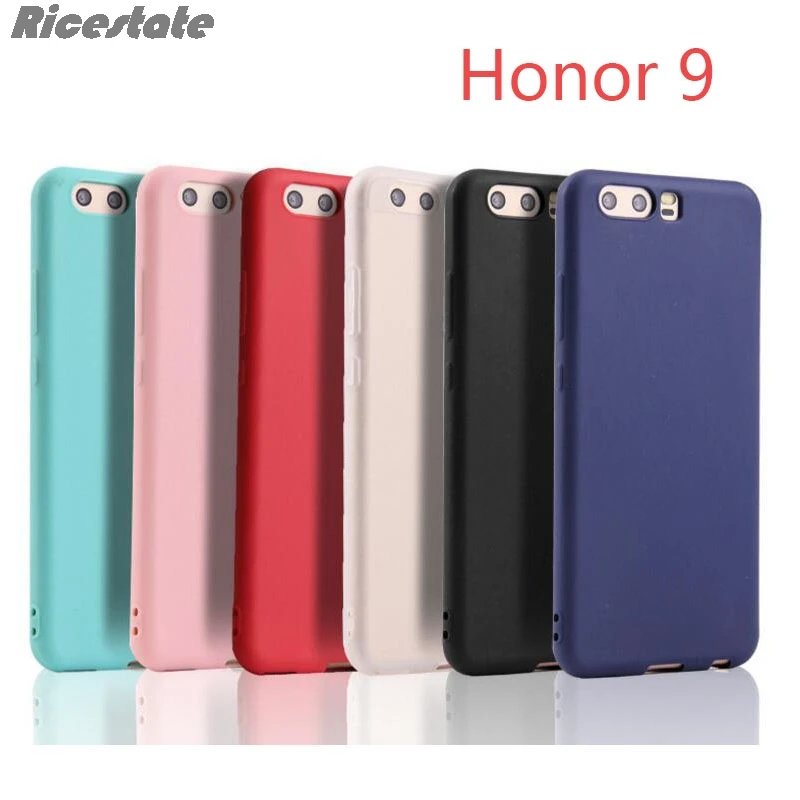 Honor 9 Case Silicone Soft TPU Cover case for huawei Honor 9 Honor9 Crystal Clear and Matte Candy solid colors Cover Back shell