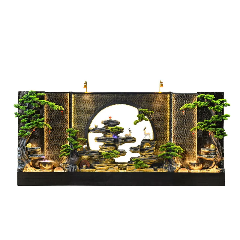 Water Curtain Wall Rockery Fountain Outdoor Garden Villa Courtyard Fish Pond Ornament