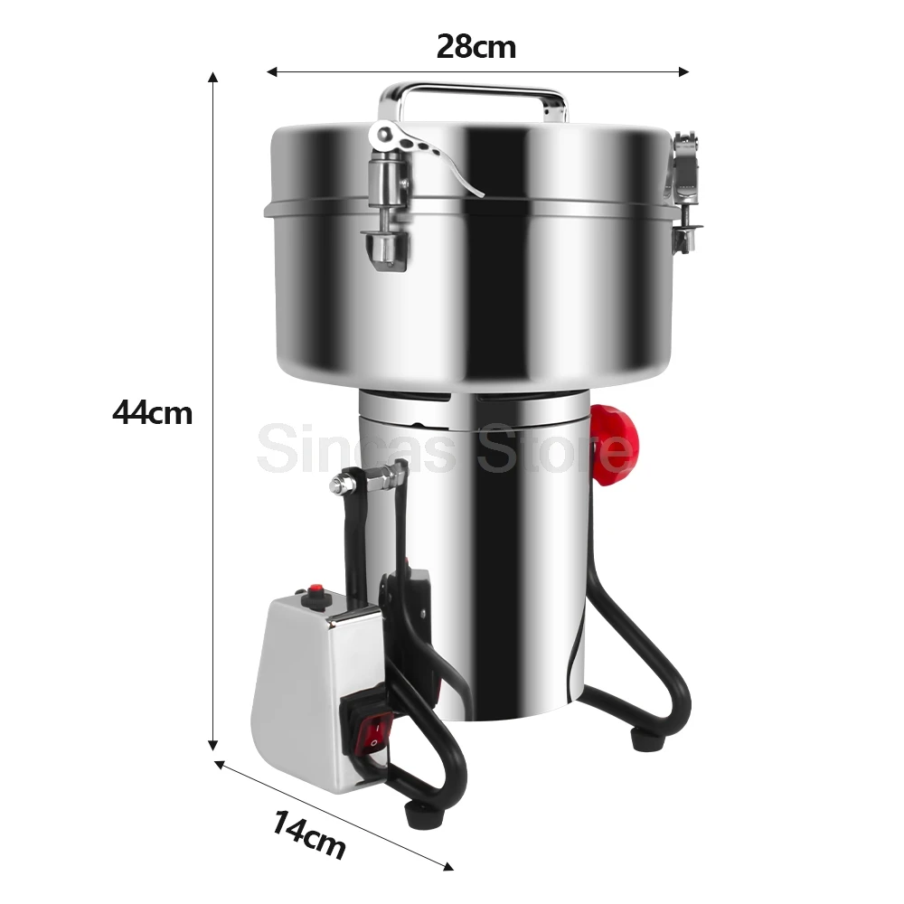 Körner und Getreide Mühle Hochgeschwindigkeitsgewürze Maismühle Kaffee Trockenfutter Mühle Maschine Ultrafeine Mehlpulverbrecher Heimgebrauch