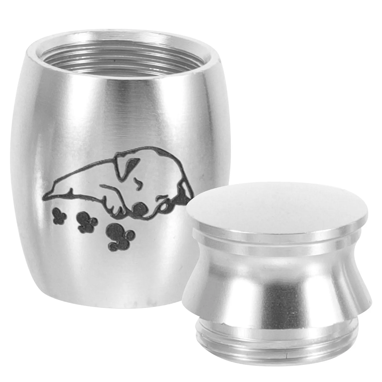Dog Urn for Ashes Small Alloy Pet Memorial Keepsake Urn with Secure Sealed Lid for Pet Owners