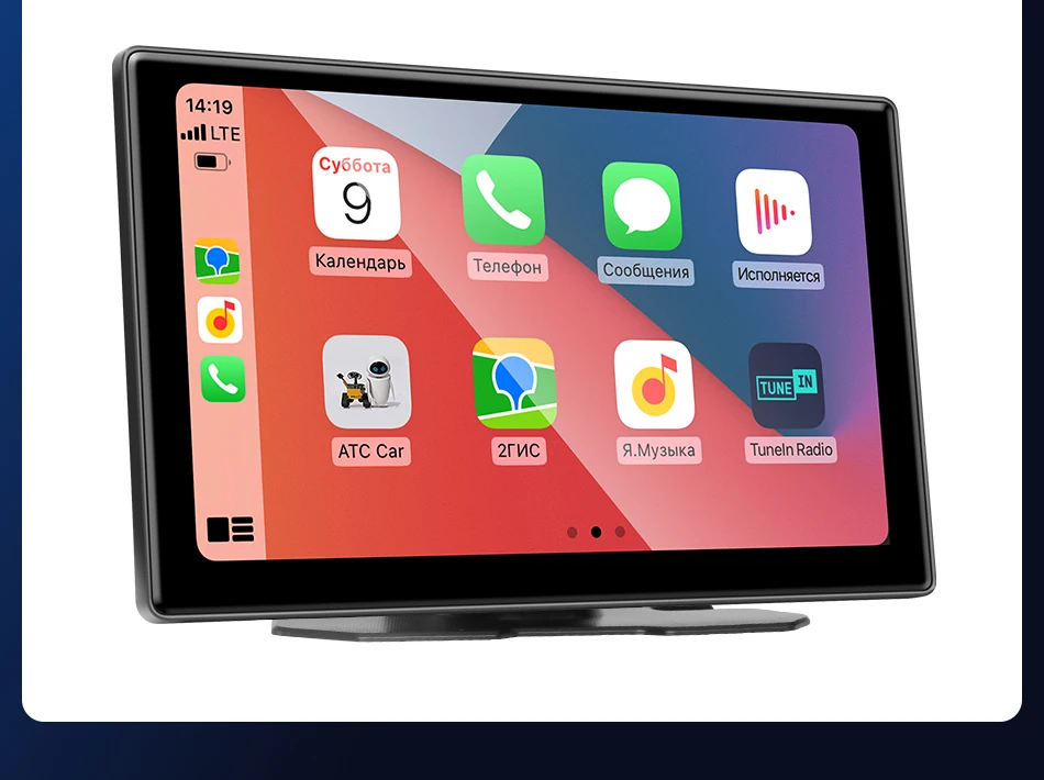 Srnubi 10" Zoll Auto Wireless Carplay & Android Auto Navigation Rück FM AUX WIFI Tragbarer Multimedia-Touchscreen-Monitor – Detail 19