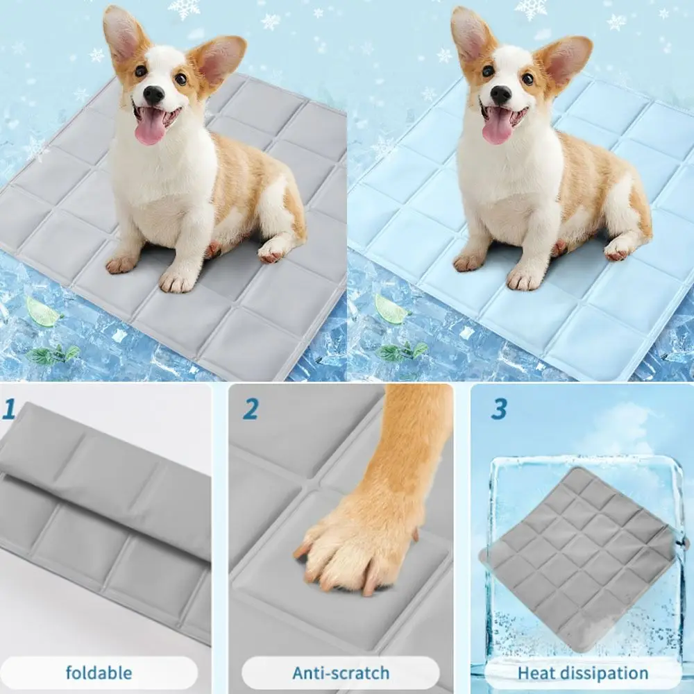 

Scratch Resistant Ice Nest Sleeping Mat Portable Reusable Dog Cooling Mat Breathable Pet Supplies Cooling Refreshing Mat