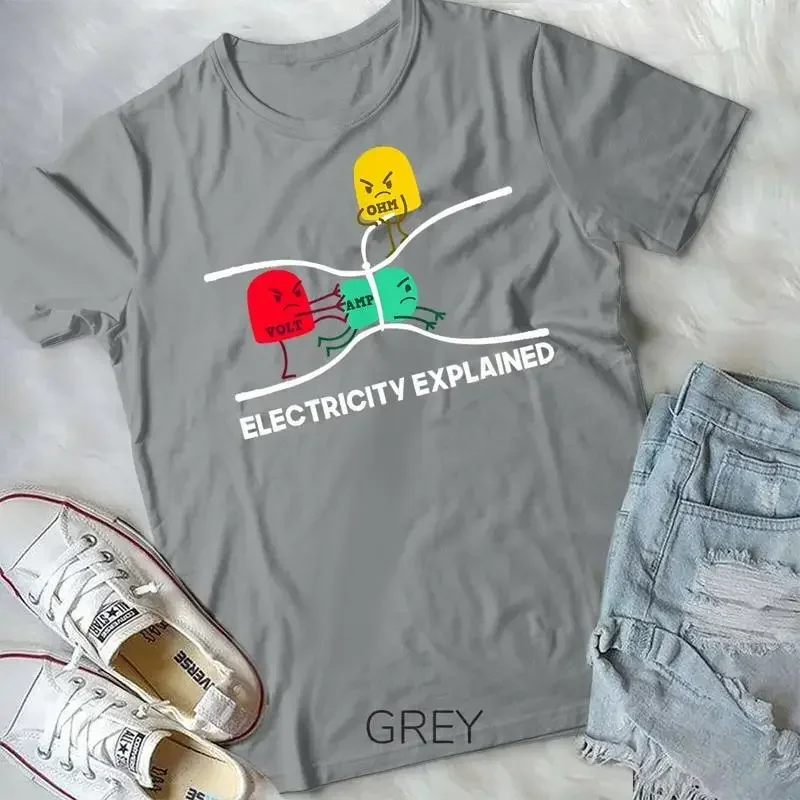 Funny Electricity Explained Shirt I Teacher Nerd Gift Unisex Youth T shirt