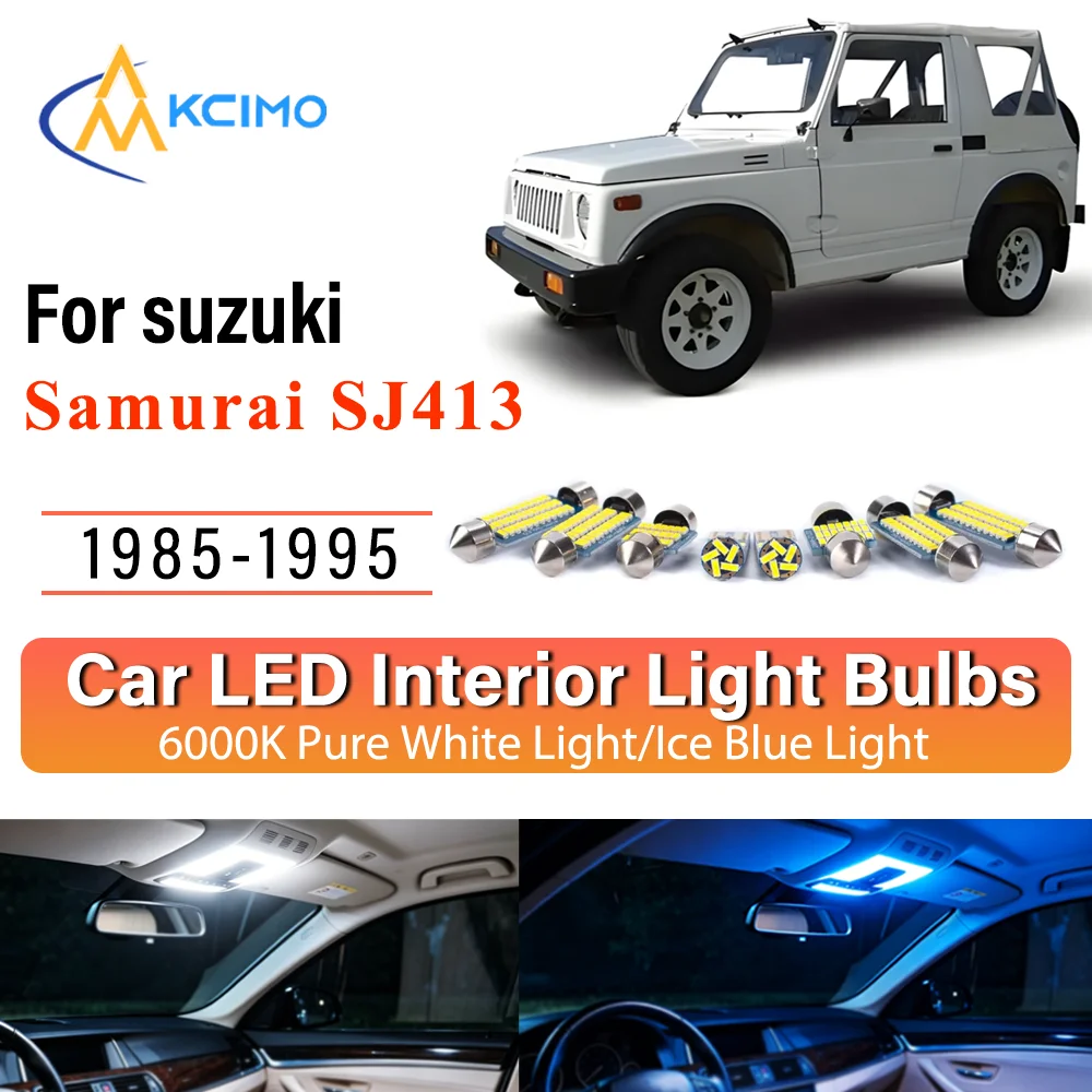 KCIMO Canbus Number Plate Bulb For suzuki Samurai SJ413 1985-1995 Premium Reading Interior Error-Free Easy Install LED Lights