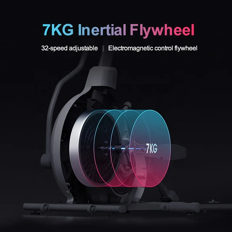 Home Sport Fitness Equipment Elliptical Machine Magnetically Controlled Flexible Waveguide Balance Elliptical Trainer Bike