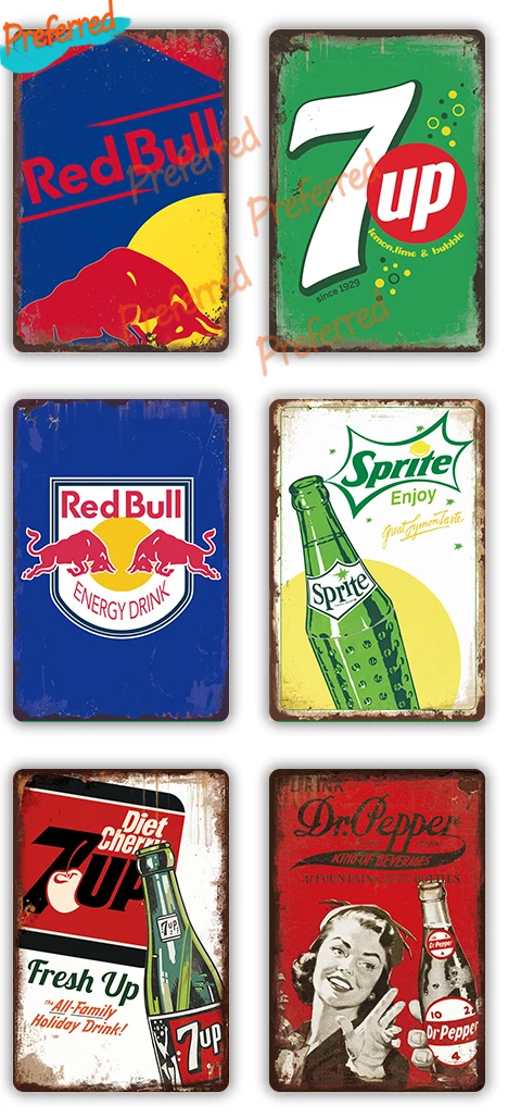 Funny Decals Bull Vintage Signs Tinplate Vintage Beer Metal Posters Car Stickers Vinyl High Quality Car Window Styling Decals PV