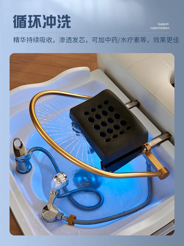 Mobile water circulation shampoo basin splicing beauty salon specialized hair care grafting head therapy instrument