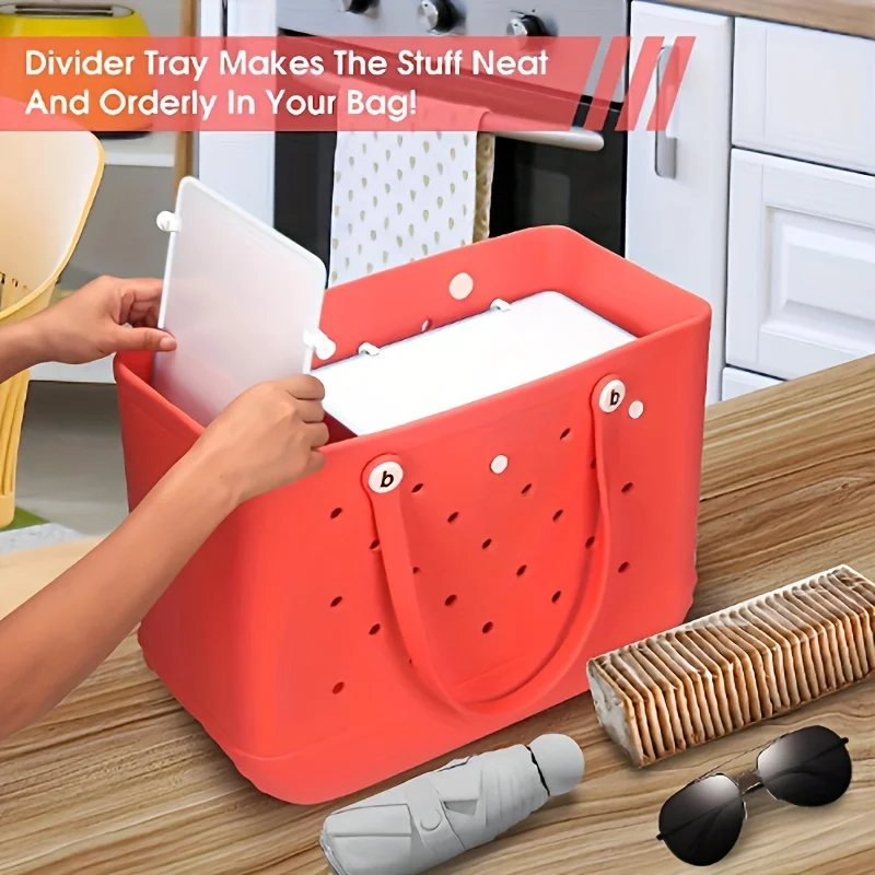 

1pc Beach Bag Divider, Handbag Finishing Bezel, Beach Hole Bag Divider Shelf, Box Bag Accessories