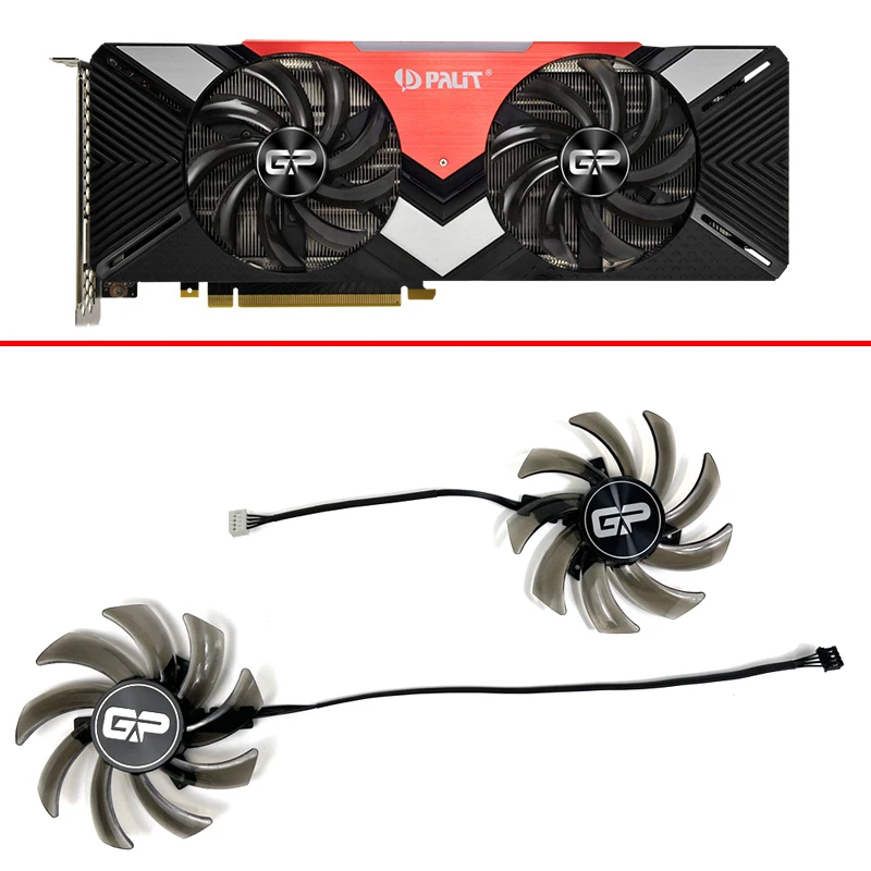 

Cooling Fan For Palit PNY RTX2080TI RTX2060/2070/2080 DUAL video card fan 87MM 4PIN GA91S2U FDC10H12S9-C Cooling Fan