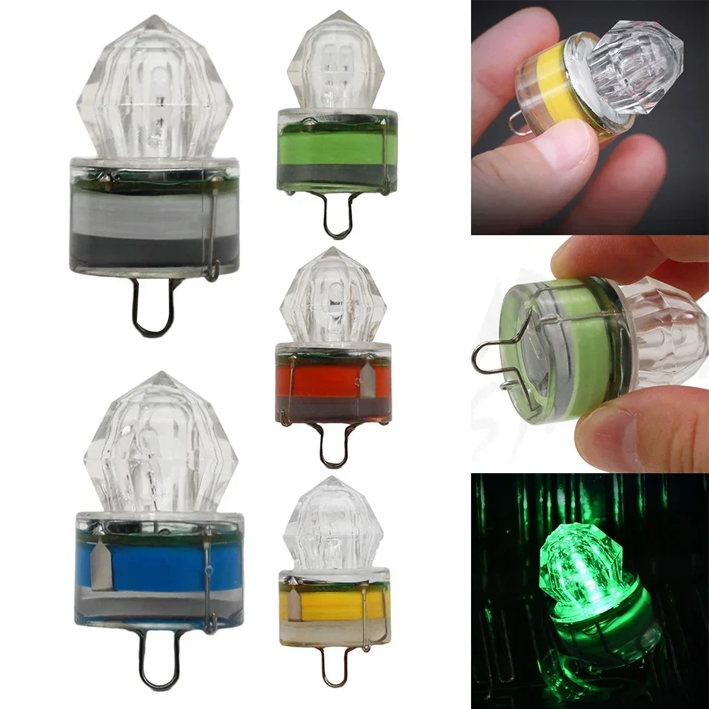 

1PC LED Fishing Light, Underwater Deep Projection Light, Waterproof Diamond Tube Underwater Color Fishing Lure Accessories Parts