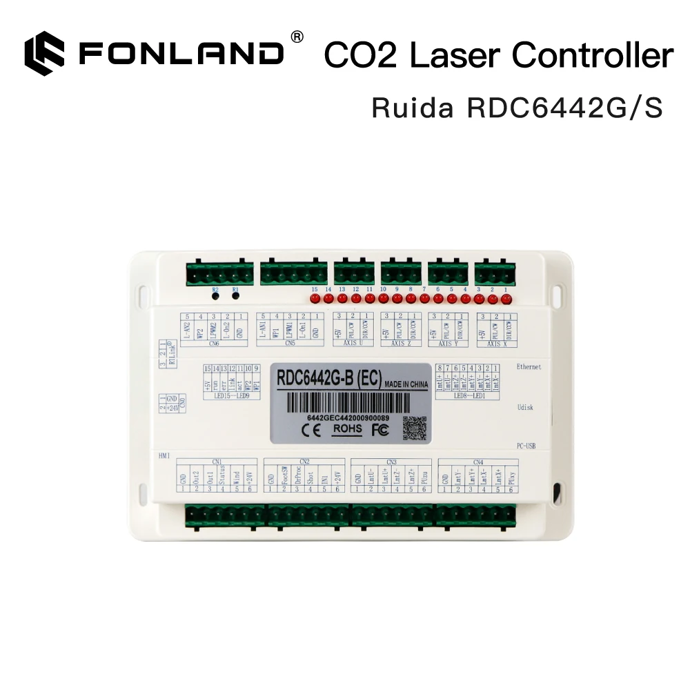 Imagem -03 - Fonland Ruida-controlador Dsp para Gravação a Laser e Máquina de Corte rd Rdc6442g Rdc6442s Co2 Rdc 6442 6442g 6442s