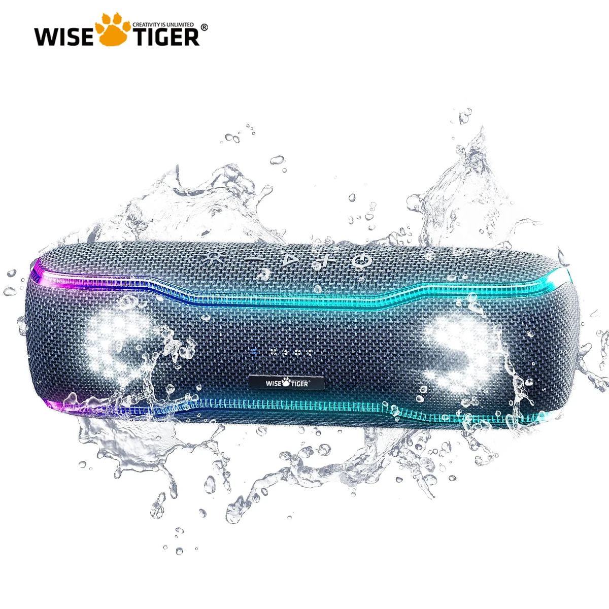 

WISETIGER 25W IPX7 Waterproof Bluetooth Speaker Outdoor Portable Sound Box BT5.3 Loud speaker Stereo Surround Wireless Speaker