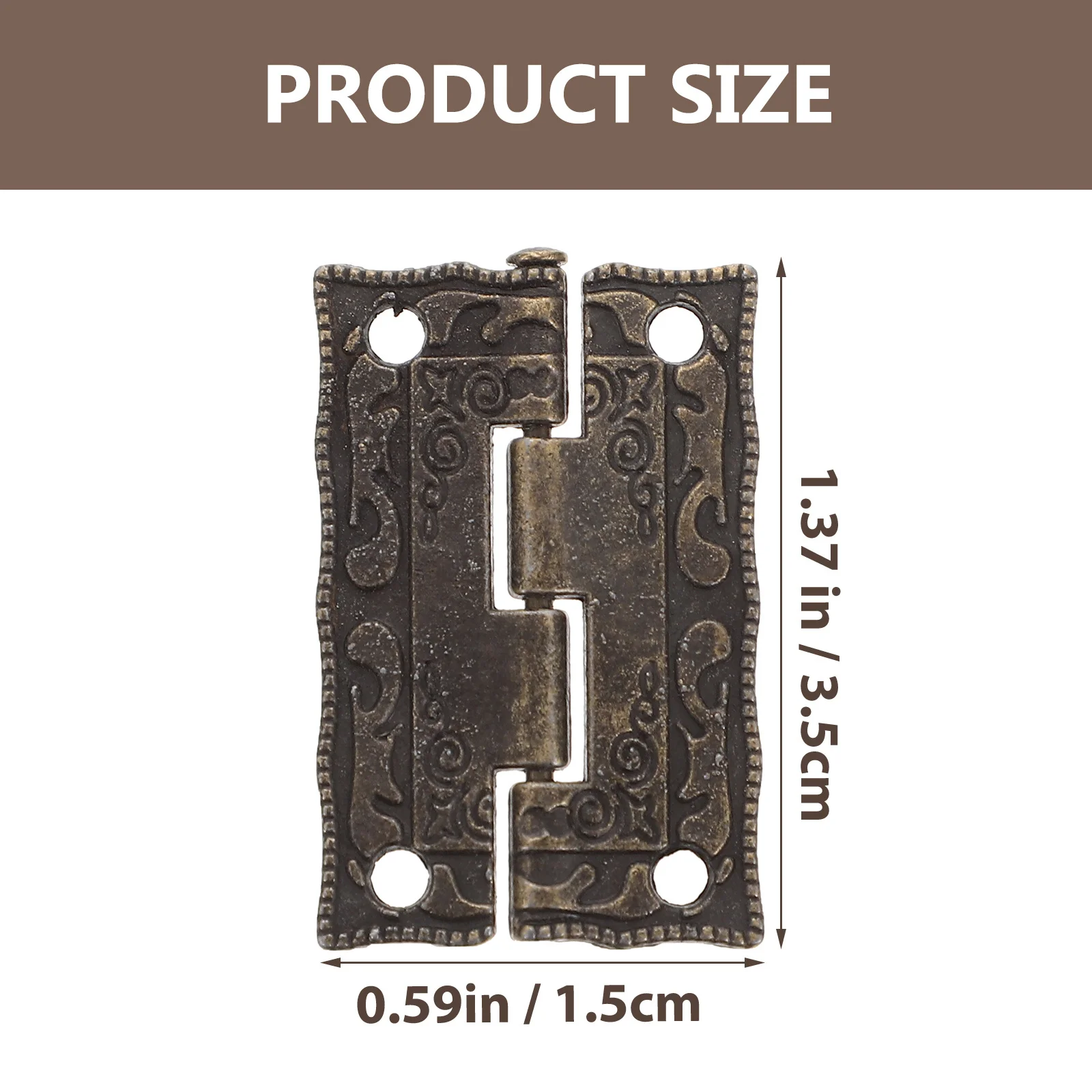 12 set di robuste cerniere in lega di zinco per scatole di legno custodie per gioielli cerniere per valigie cerniera per armadio