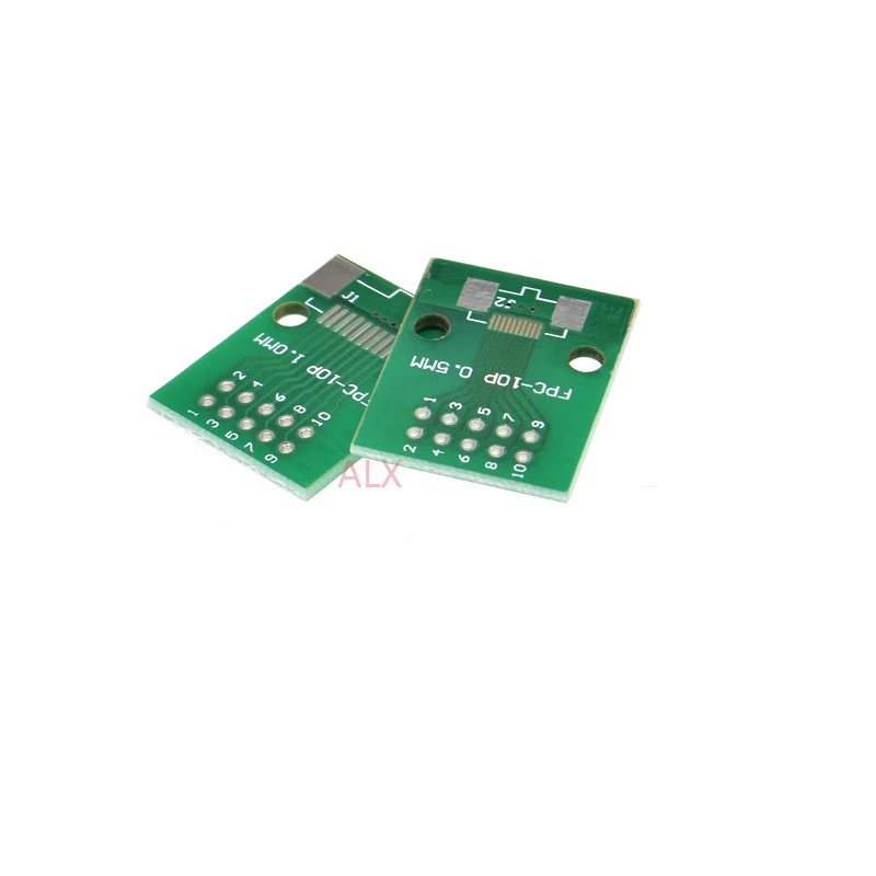 10pcs fpc-10pin Cable Pitch 0.5mm 1mm To Dip Pitch 2.54mm Adapter Pcb Board Ffc 10p Fpc 10pin Connector Wire To Dip10 Converter