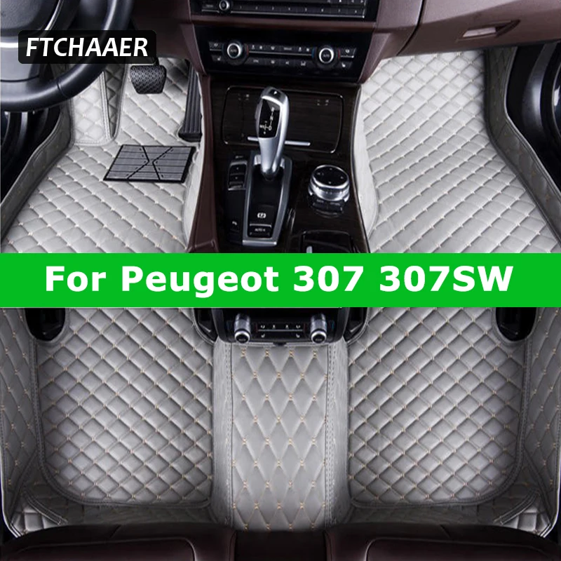 

FTCHAAER пользовательские автомобильные коврики для Peugeot 307 307 SW автомобильные ковры аксессуары для ног Coche
