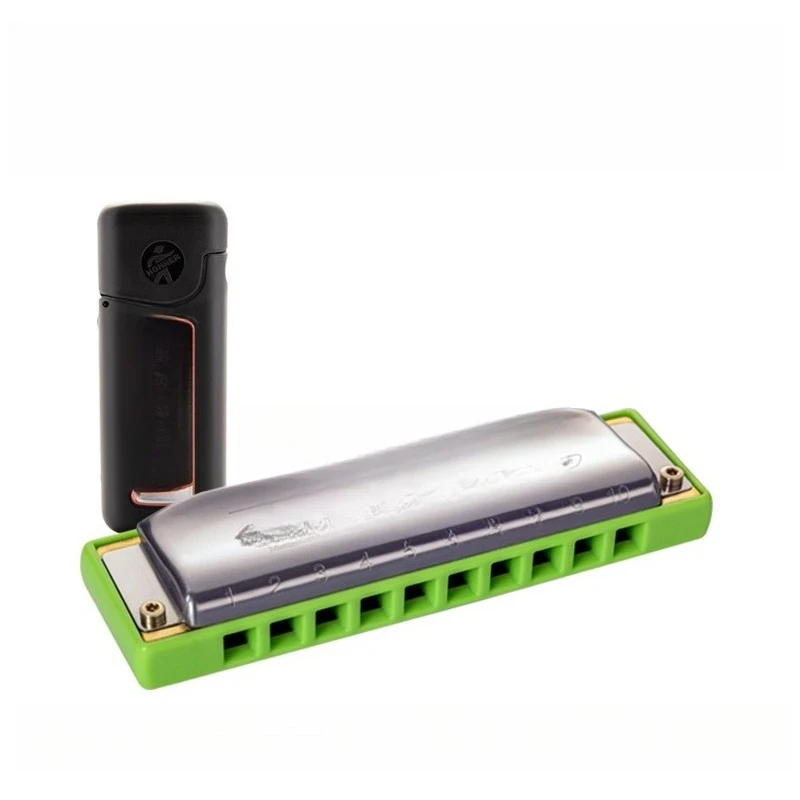 

Ten-hole harmonica beginner gray, single-tone harmonica