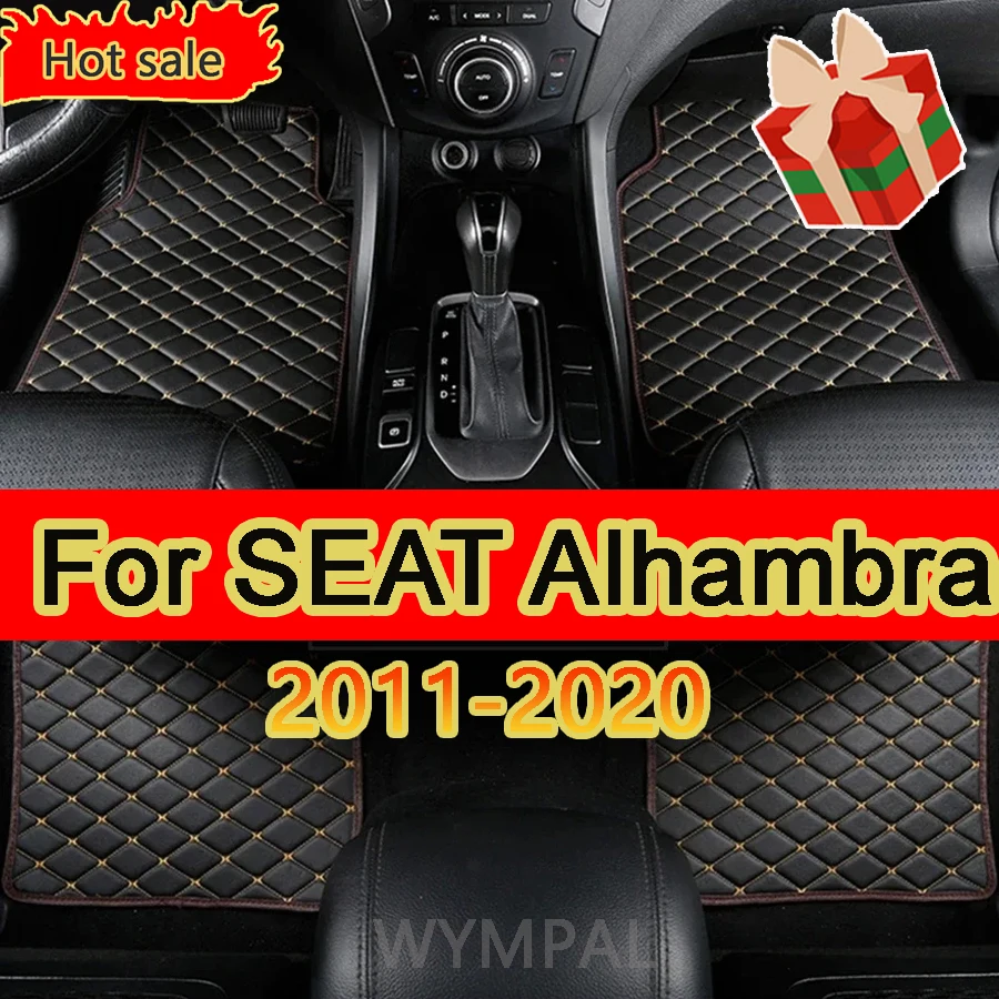 Car Mats For SEAT Alhambra MK2 7N VW VW Sharan 2011~2020 Pad Carpets Set Leather Mat Auto Floor Rugs Car Accessories