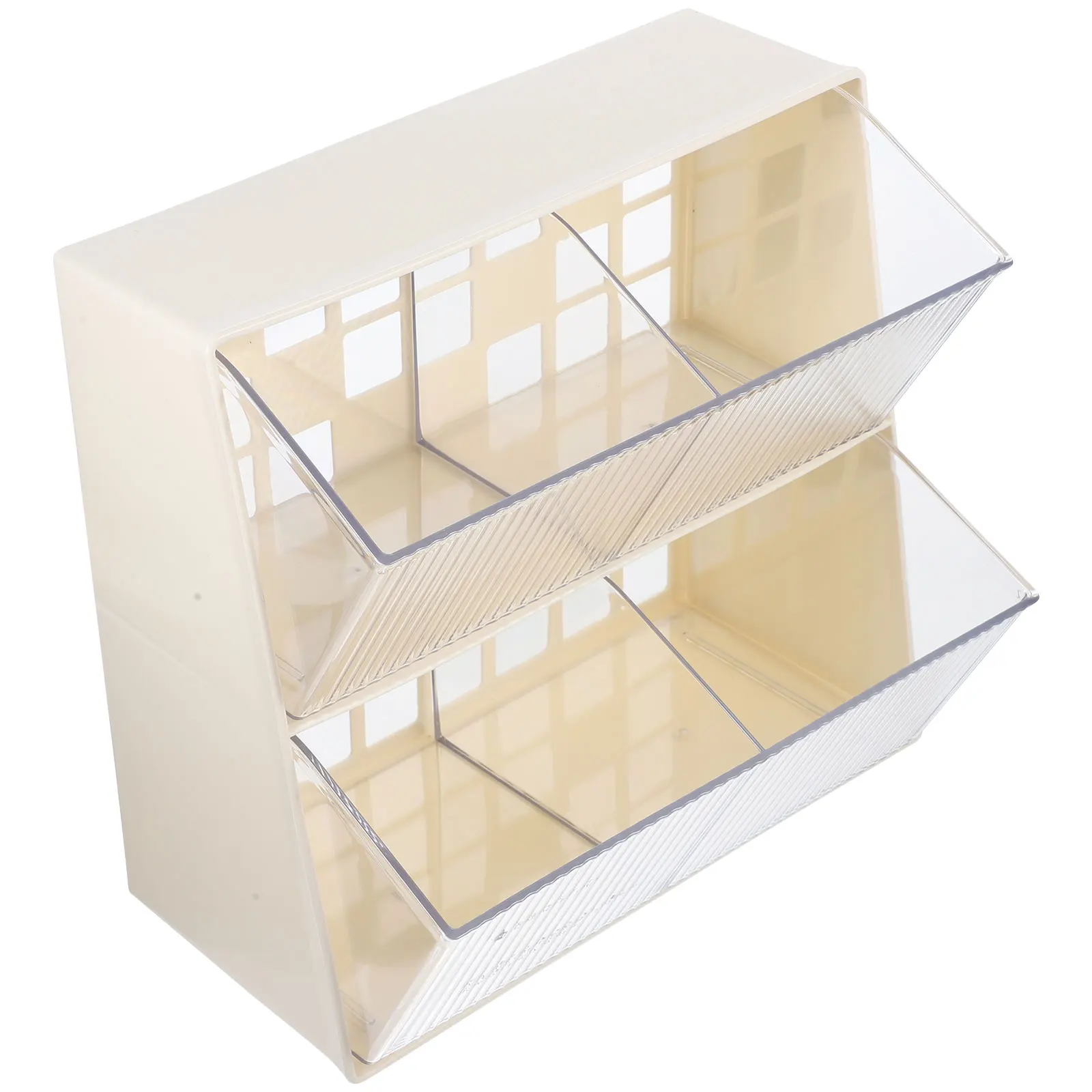 

Tea Bag Storage Box Multi grid Transparent Plastic ganizer Coffee Bag Holder Desk Shelf Home Office Hotel Restaurant