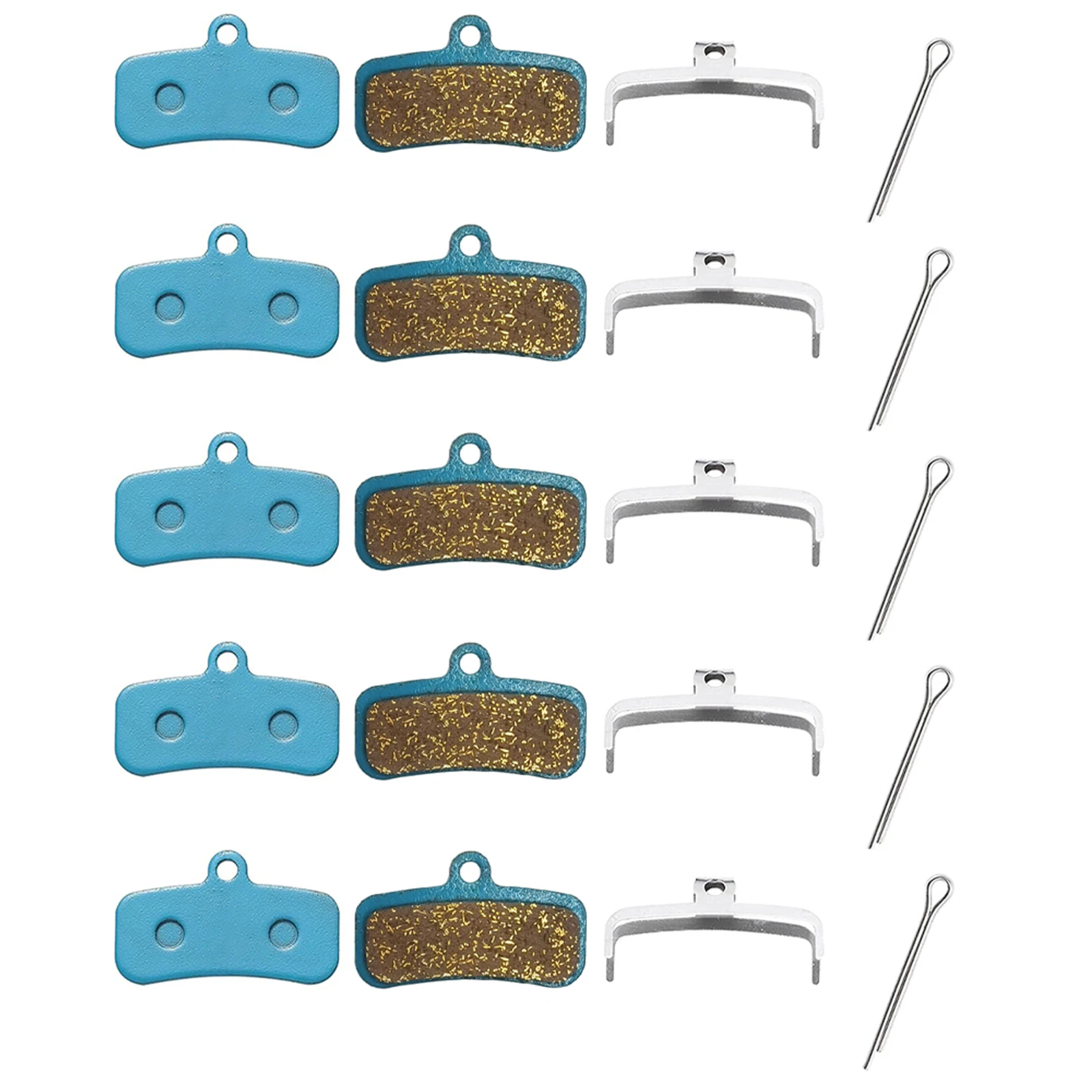 5 Pairs Of Bicycle Brake Pads For D03S D02S Saint BR-M810 BR-M820 Deore XT BR-M8020 BR-M8120 Series Brake Pads Replacement Parts