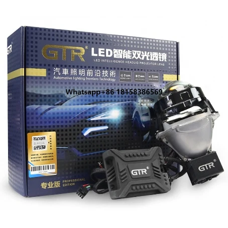 

Hot Selling Top Quality Car LED Projector Lens 3.0 Inch 6000K High Low Beam Bi LED Projector Lens Kit for Auto Universal 12V,12V