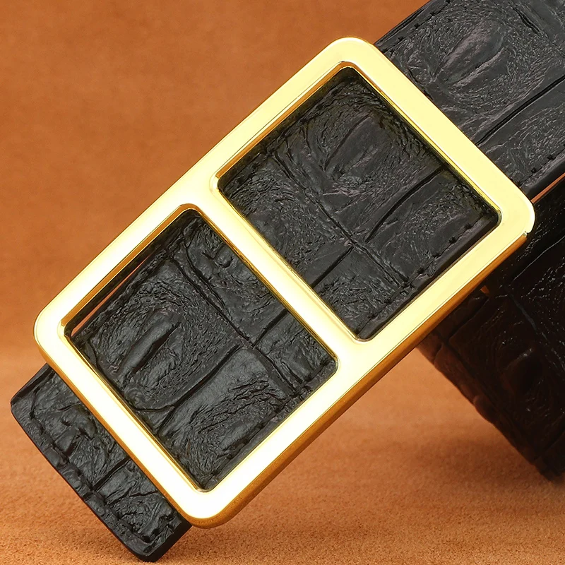 Paski męskie designerskie szerokie z klamrą suwakową 3,8 cm, skóra naturalna, luksusowa marka, wysokiej jakości pasek do spodni, młodzieżowe Cintos Masculinos