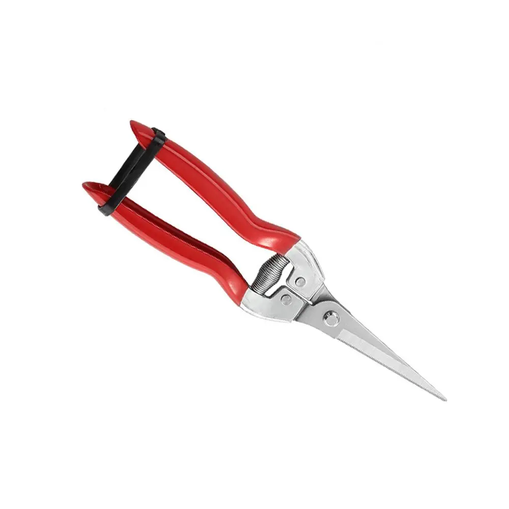 Garden Shears Anti-slip Leaf Trimmer Sharp Garden Scissors Stainless Steel Micro-Tip Snips Gardening Hand Pruner Pruning Tools