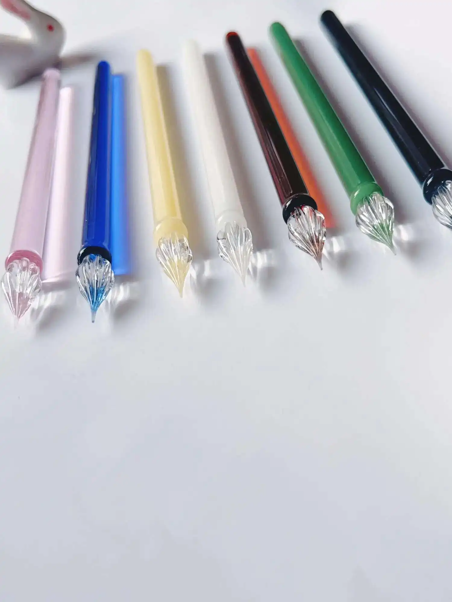 Glass Dip Pen Straight Rod Glass Pen Color Ink Test Handmade Cultural And Creative Gift Goods