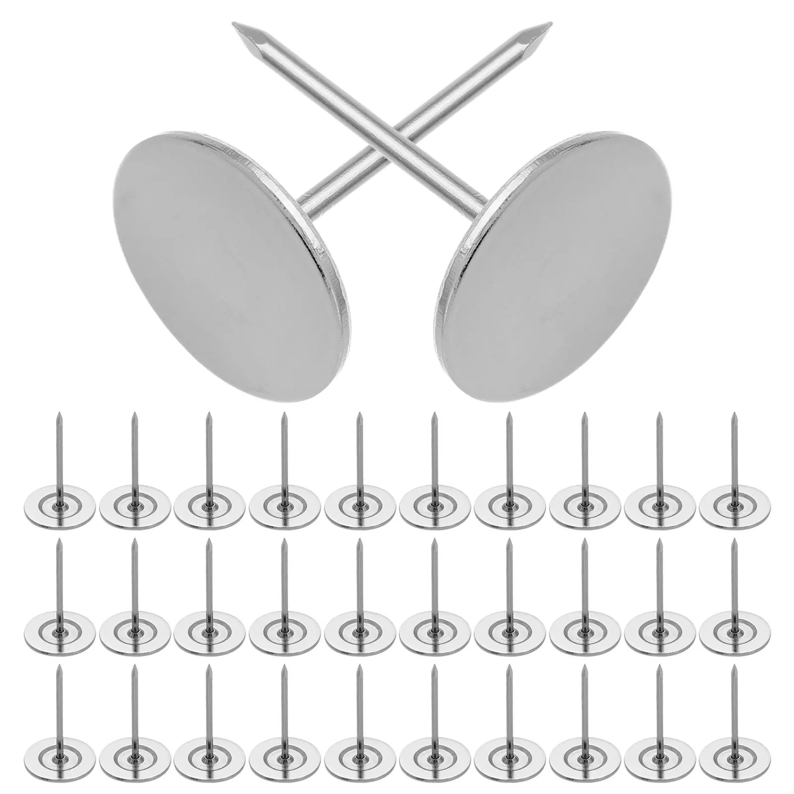 

100 шт. декоративных мебельных кнопок с плоской головкой, удлиненные и утолщенные, для крепления к стенам и обивки мебели