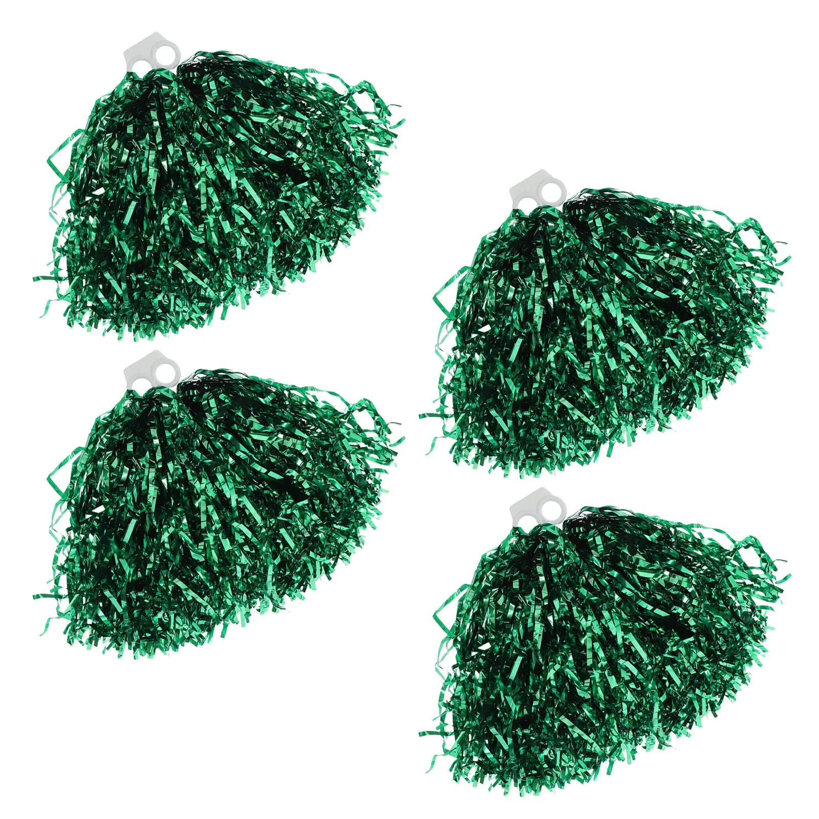 

4pcs Pvc Cheerleader Pom Poms Fine Silk Design For Sports Events School Activities Celebrations Team Spirit Accessories