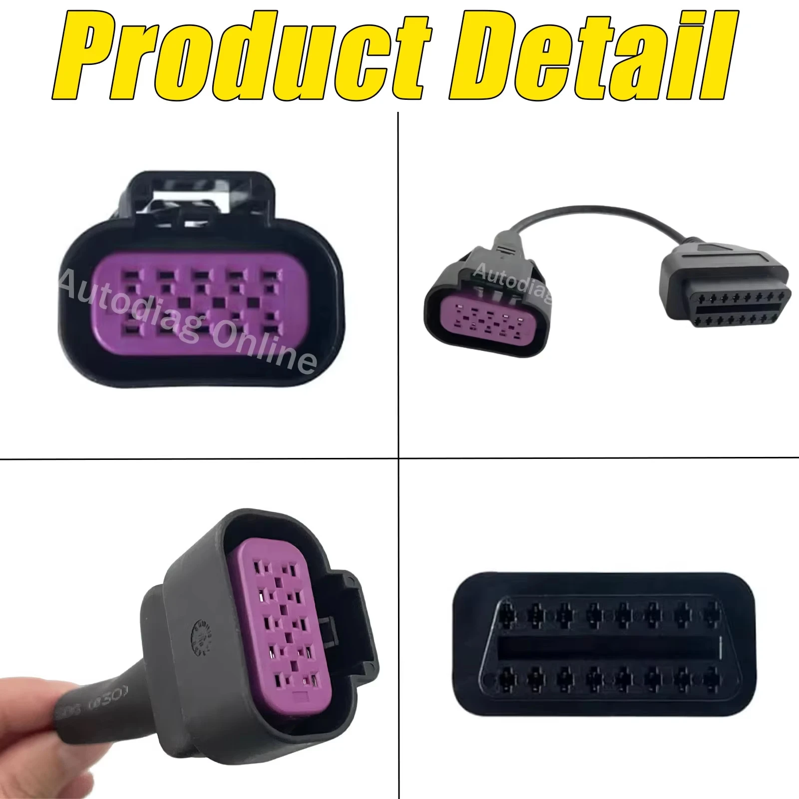 10-Pin-Diagnosekabel ersetzt Jaltest JDC617A für Mercury Mercruiser Marine/DTS Marine-Diagnosescanner OBD2-Adapterkabel – Detail 5