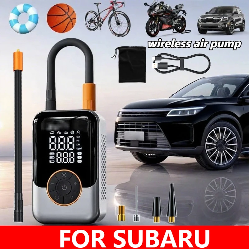 

Автомобильный беспроводной воздушный насос для SUBARU, автомобильный портативный воздушный насос, воздушный насос высокого давления для шин электромобиля, надувное сокровище