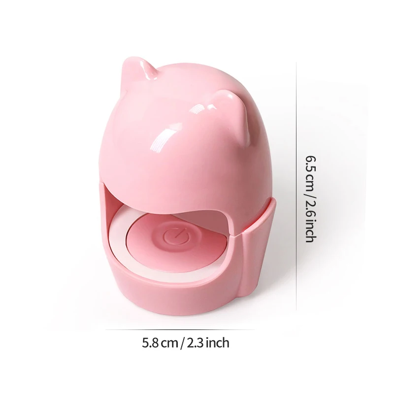 مجفف سريع للأظافر صغير من LINMANDA مع مصباح USB LED بالأشعة فوق البنفسجية ، آلة تصميم بيض مانيكير ، إصبع واحد ، أداة فن الأظافر ، علاج جل مع USB مجاني #6