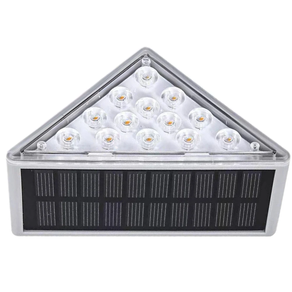 

Outdoor Solar Lights for Fence Step Stair Powered Lighting Footlights Landscaping