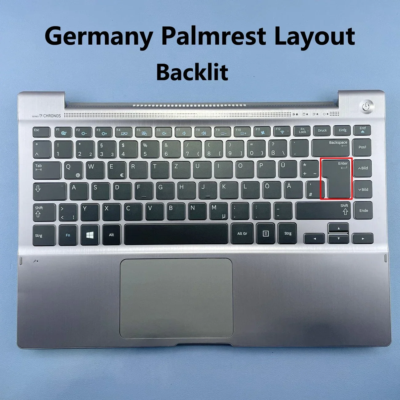 Germany Backlit With Touch Pad Laptop Keyboard For Samsung NP700Z3A NP700Z3B NP700Z3C BA75-03982C Series