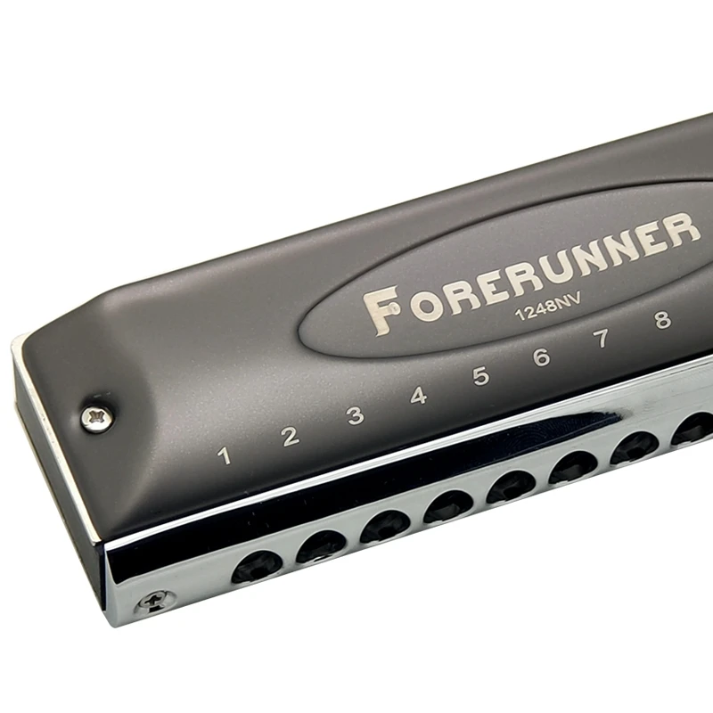 EAST TOP ET12 Chromatic Harmonica For Adults and Professionals with Unique Modern Design, Red Color with forerunner