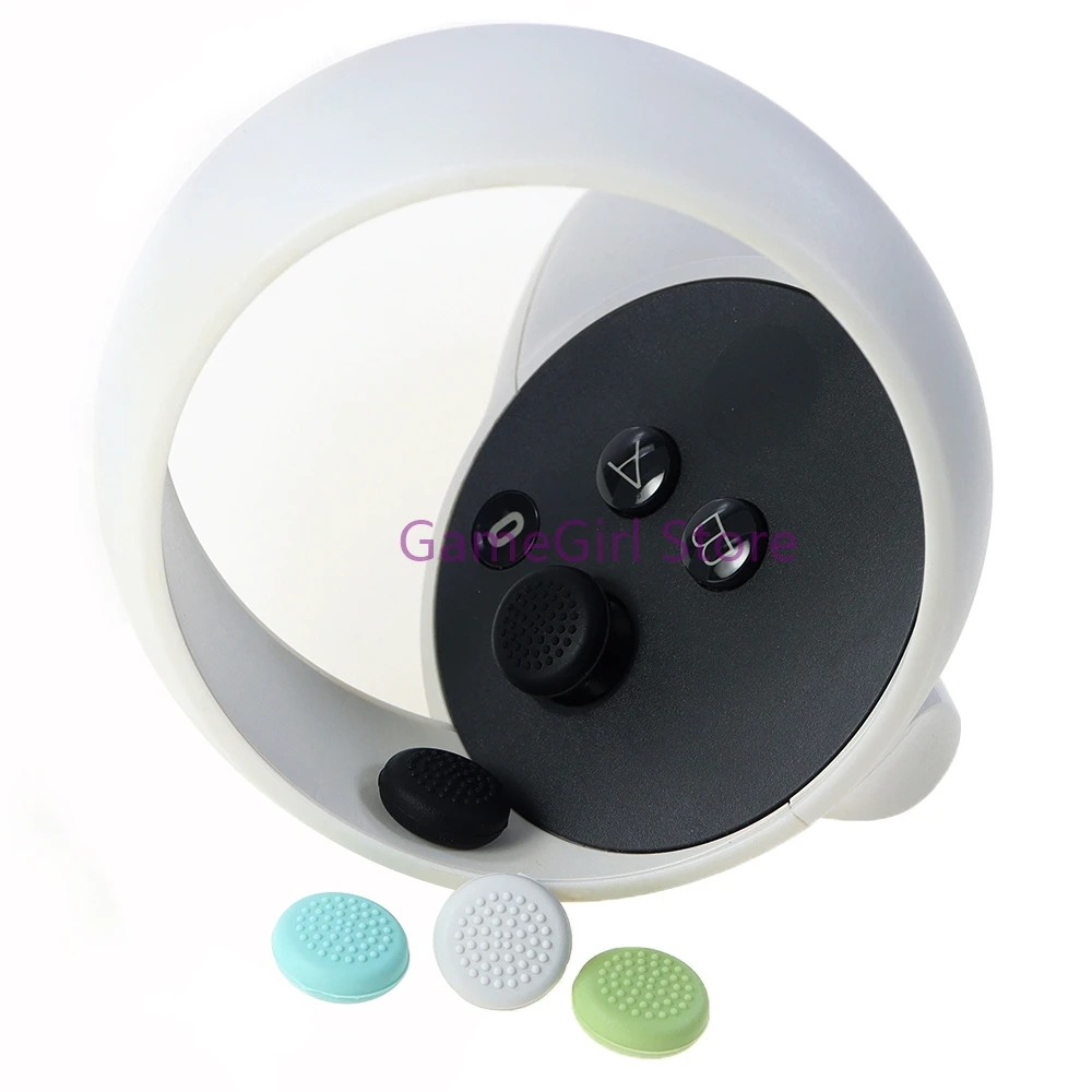 2pcs For OQ2 Rocker Cap Thumbstick Grip Silicone Joystick Cap For OculusQuest 2 VR Touch Controller Accessories