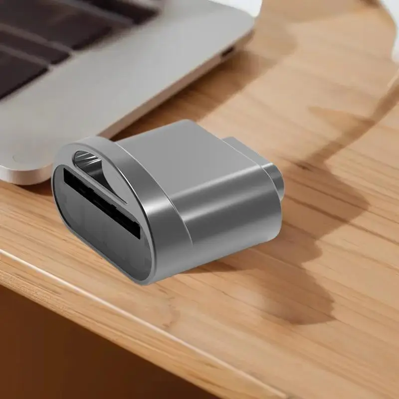 เครื่องอ่านการ์ด TF USB 3.1 Type-C โลหะผสมสังกะสีที่ทนทานสําหรับคุณสมบัติ OTG ของแล็ปท็อป Xiaomi