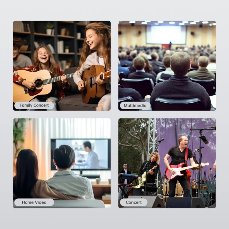 M17B Cable adaptador universal tipo doble macho 6,35 mm para teléfonos inteligentes, tabletas y equipos sonido