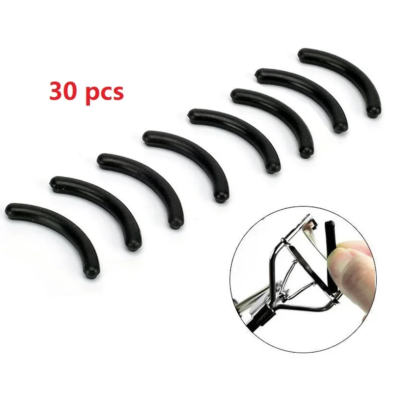 10/20/30 Pcs Replacement Curler Refill Silicone Replacement Tool Black /set Eyelash Pads Makeup Curling Styling Tools Eyelash