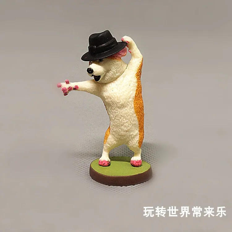 6個/セット ガシャポン ヨガ犬人形 面白いクリエイティブな動物犬ダンスマスターブラインドボックスおもちゃ デスクトップ装飾アニメ周辺グッズギフト