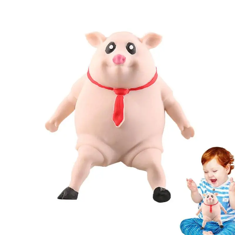 Squeeze Pink Pig Fidget Toys Slow Rebound TPR Squishy Piggy Doll Anti 스트레스 해소완구 Stress Relief Toys For Kids Adult