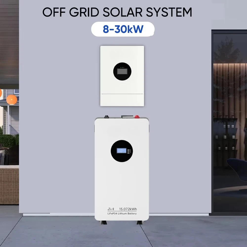 Lovsun sistema solar completo 8kw-30kw monofásico fora da rede sistema solar híbrido de fase dividida para casa