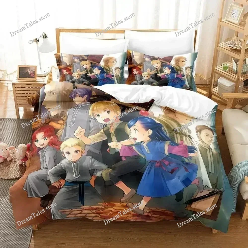 

New Ascendance of A Bookworm Bedding Set Cartoon Anime Adult Kid Bedroom Duvet Cover Sets 3d Print Kawaii Girls Luxury Gift