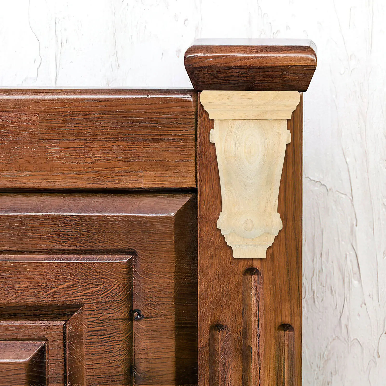 

2 шт. декоративные деревянные кронштейны ручной работы в европейском стиле, угловые накладки, полки, кронштейны для дверей, каминов, мебели