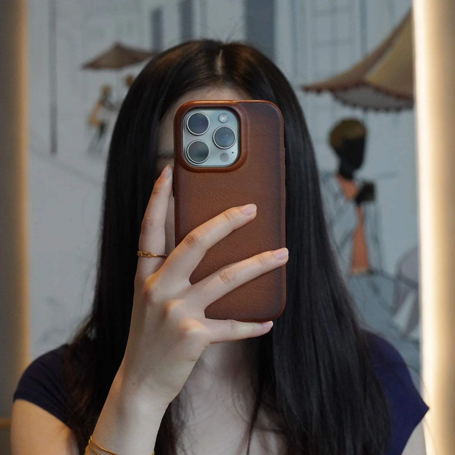 YMW Ręcznie robione włoskie etui z prawdziwej skóry na iPhone'a 16 15 14 Pro Max Magnetyczne luksusowe biznesowe etui na telefon w stylu retro