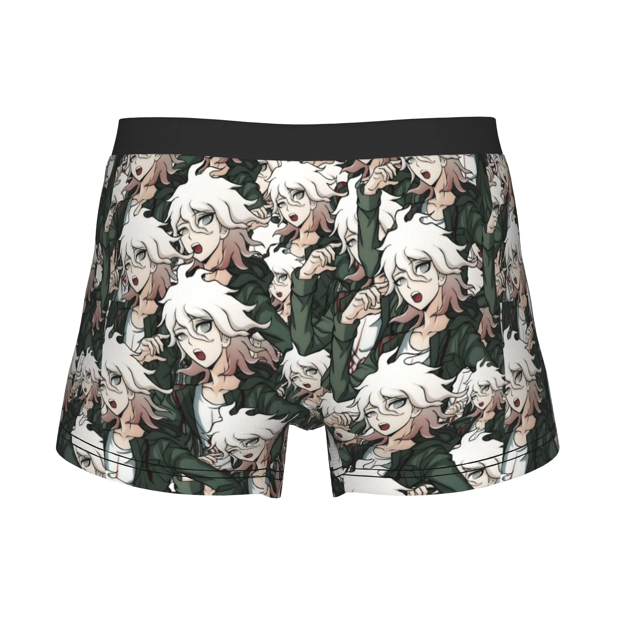 Comic Nagito Komaeda  Boxer Shorts For Men 3D Print Danganronpa  Underwear Panties Briefs Soft Underpants