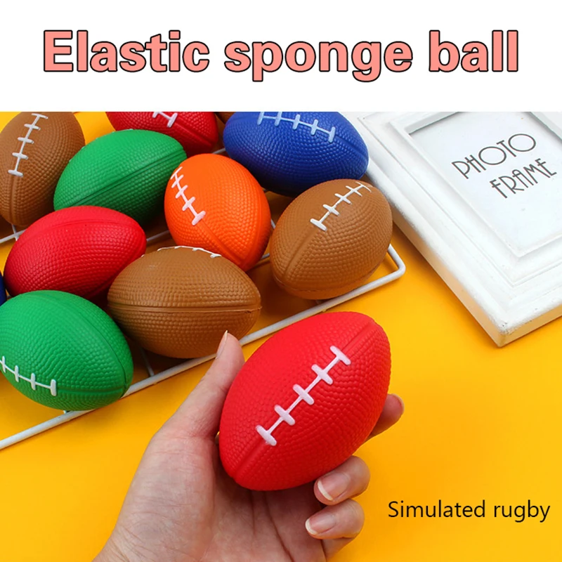 Pu Foam Solid Rugby Grip Ball For Release And Pressure Relief, Football Toy Ball