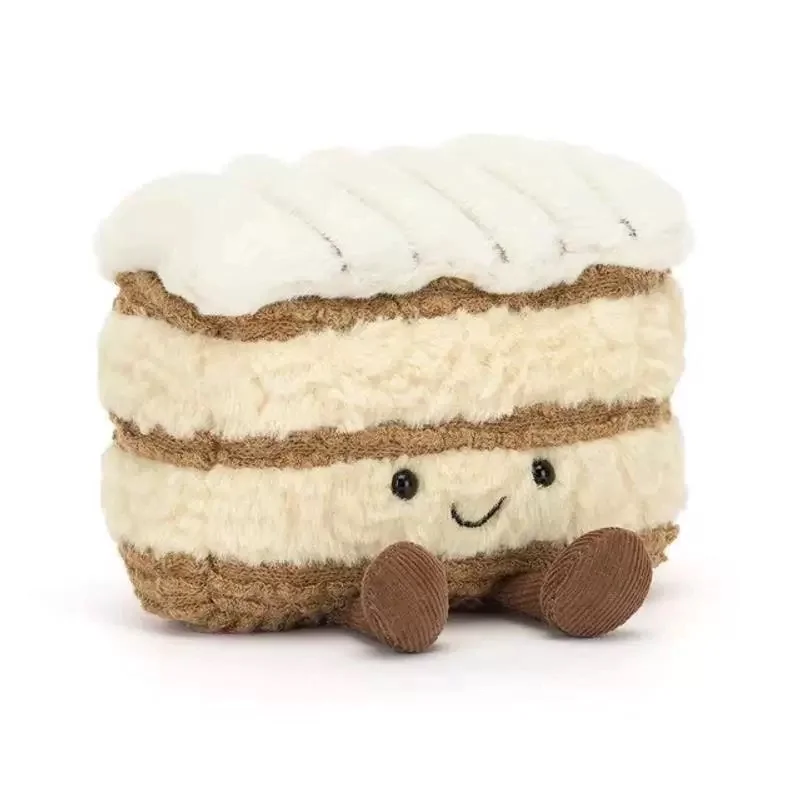 

Плюшевая игрушка-торт Jellycat Fun Millet French Mille-Feuille (Великобритания), креативное украшение в виде десерта