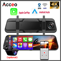 Acceo Dash Cam 4K WiFi GPS Car DVR Carplay Night Vision Ultra HD Driving Recorder Dual Lens 24h Parking Monitor