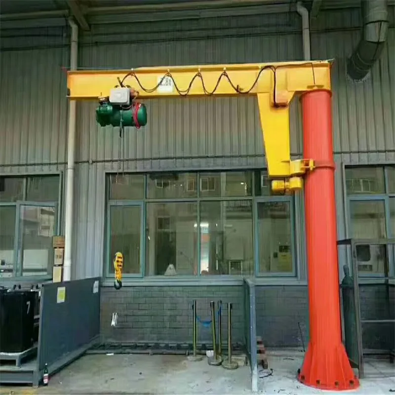 1 Ton 5 Ton Manual Electric Construction Rotating Jib Crane Fixed Column Movable Jib Crane Cantilever Swing For Factory Usage